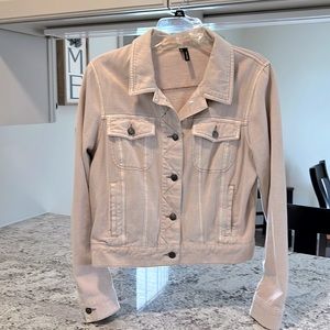 Maurices Med/ large beige Tan Jean Jacket